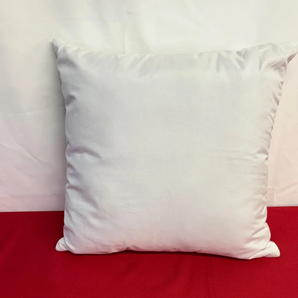 Festive Red Cardinal & Snowman Throw Pillow 15x15x6
